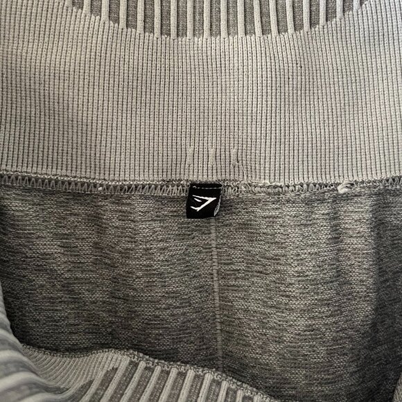 Gymshark Women’s Marl Seamless High Rise Leggings Grey Size Medium - Picture 2 of 11